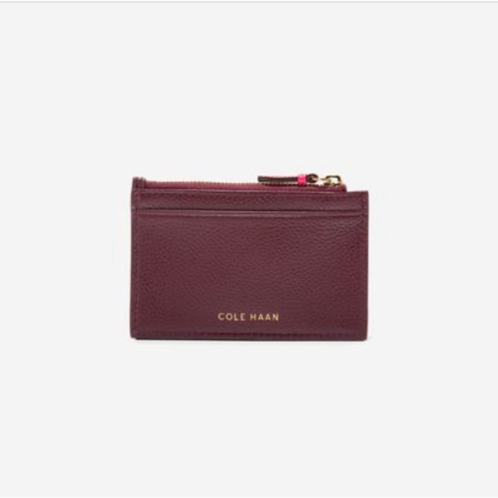 Cole Haan card case with zip